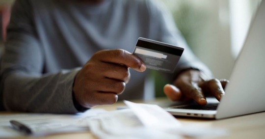 inputting credit card information online